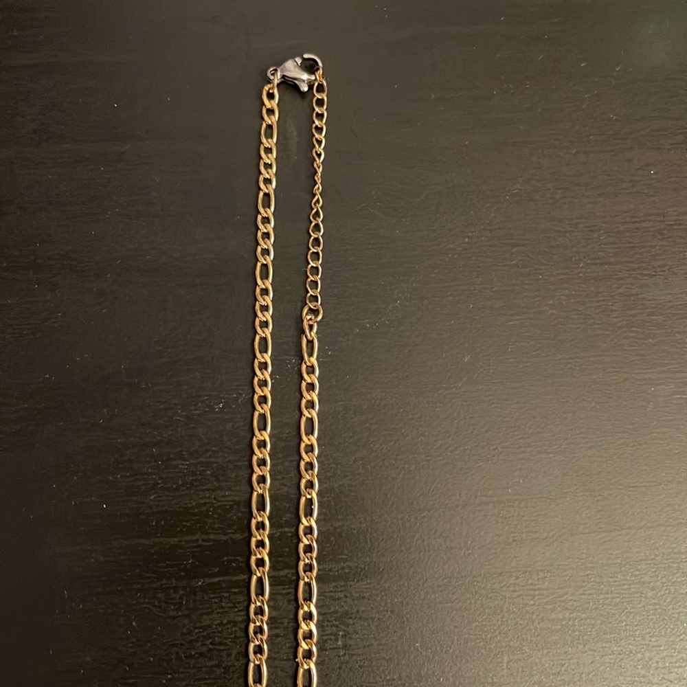 Gold Rhinestone Initials H Necklace - Picture 3 of 3